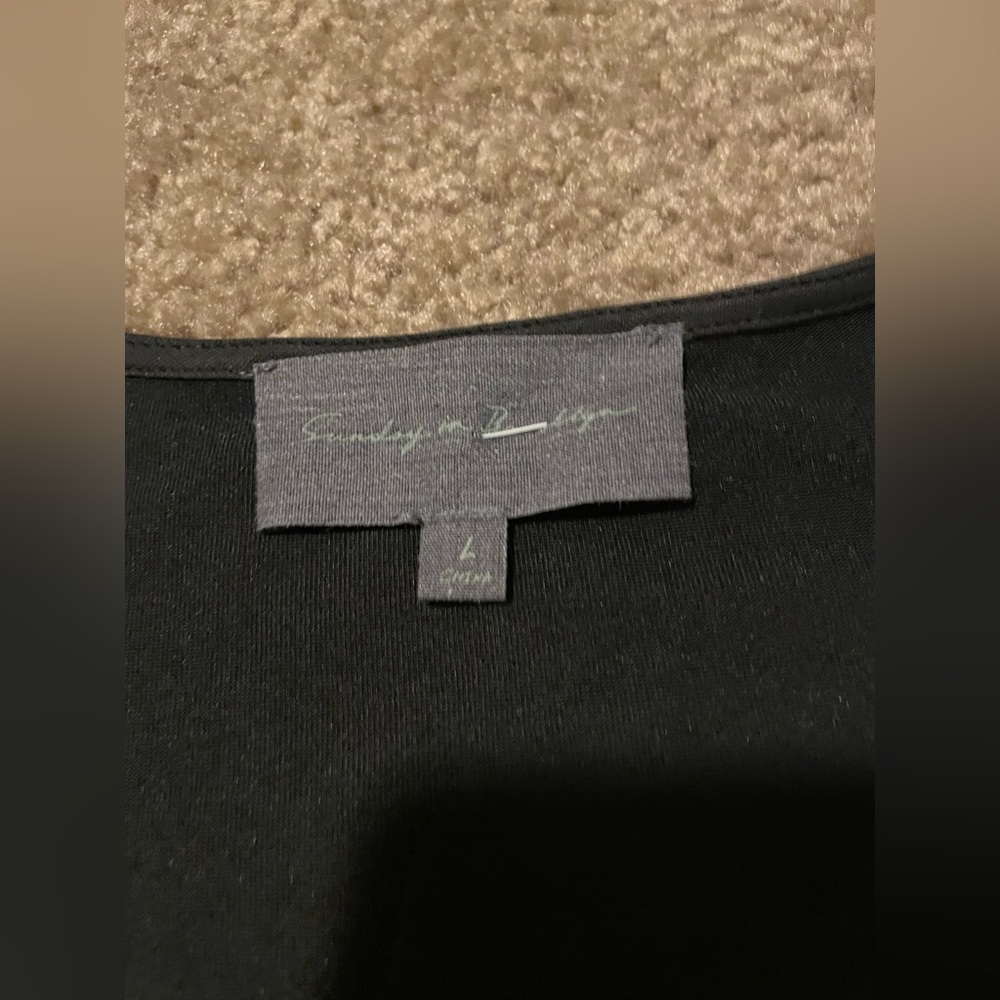 Anthropologie- Sunday In Brooklyn Black Long Sleeve Tee - Size L